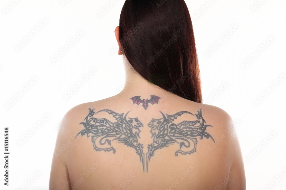 Woman with a tattoo