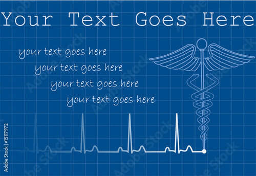 Medical heartbeat background