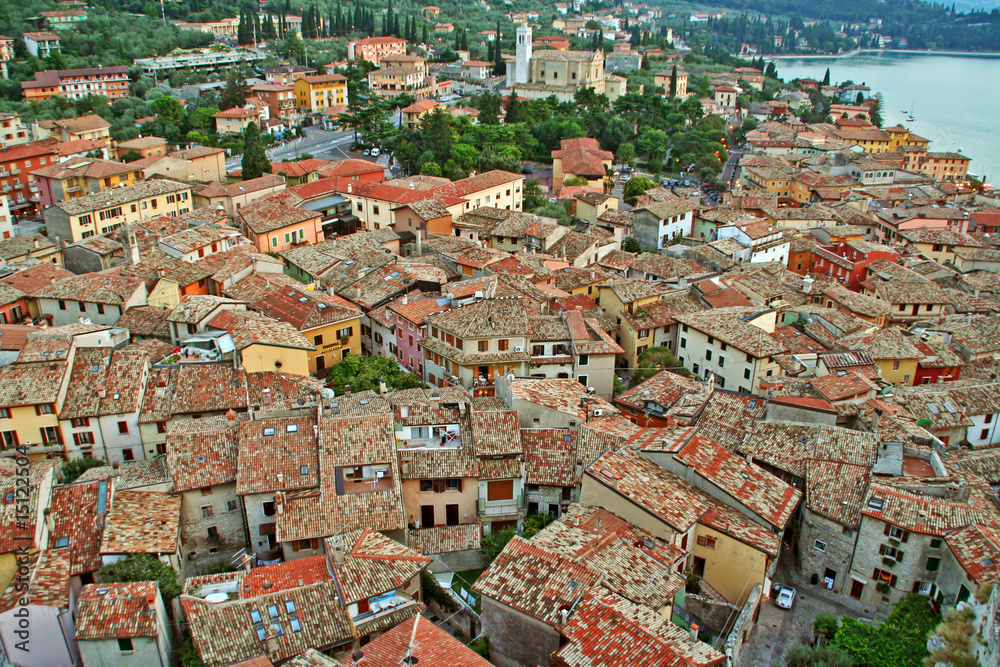 Different roofs of Malcesine