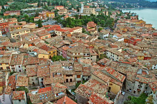 Different roofs of Malcesine