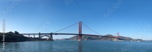 Panorama of Golden Gate Bridge in San Francisco