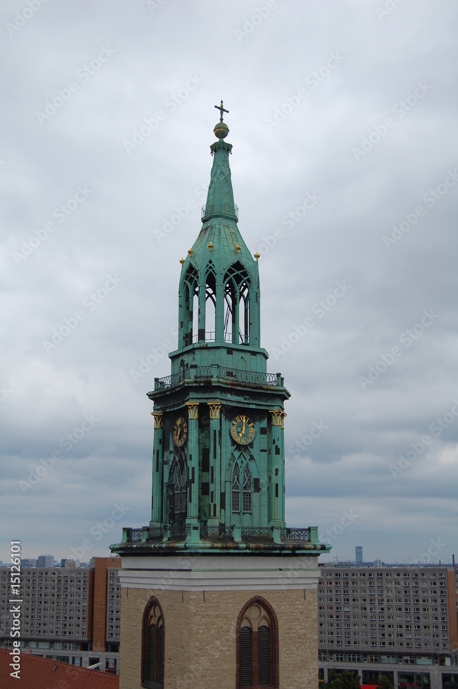 Fototapeta premium Kirchturm der Marienkirche
