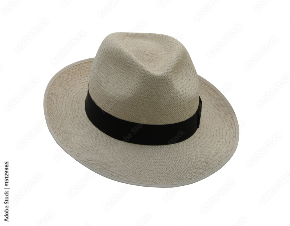 A Gentlemans Brand New White Straw Summer Hat. A Gentlemans Brand New White Straw Summer Hat.