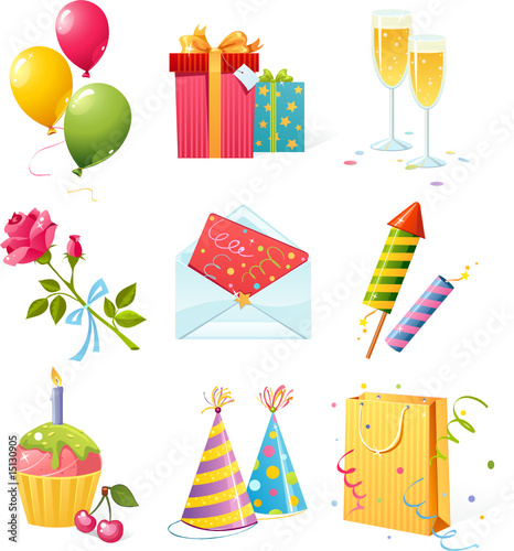 Birthday icons
