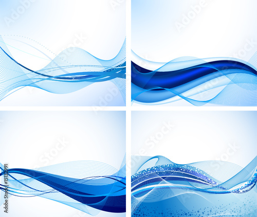 Set of abstract backgrounds vector