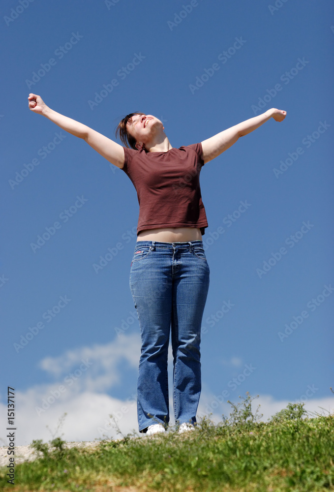 Happy young woman