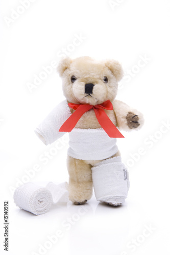 verletzter Teddybär