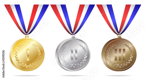 Gold Silver Bronze Medals