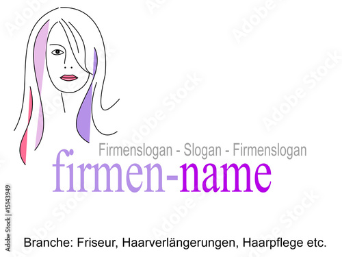 Firmenlogo Friseur, Maedchen