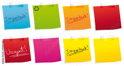 Colorful notepapers collection