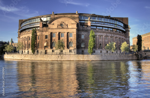 Parliament building in Stockholm.
