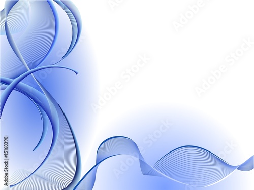 Blue abstract design