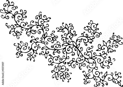Floral vignette