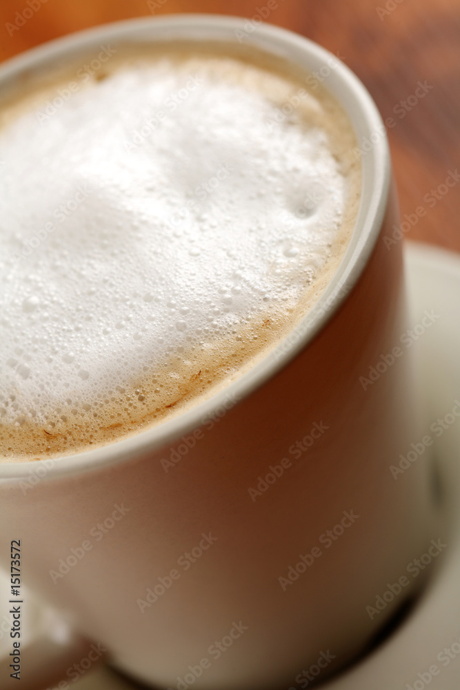 Cup of coffee with milk Cup of coffee with milk