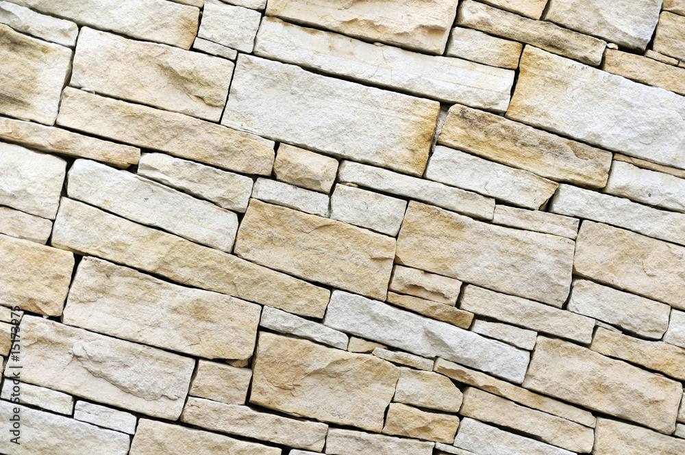 Obraz premium Wall made from sandstone bricks