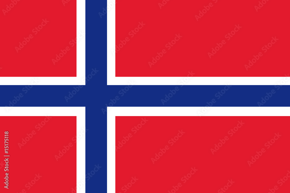 Naklejka premium Norwegenfahne