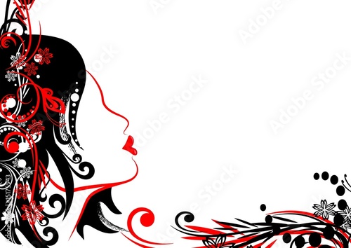 Women Face black/red