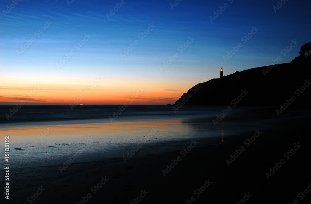 North Head Lighthouse at dusk