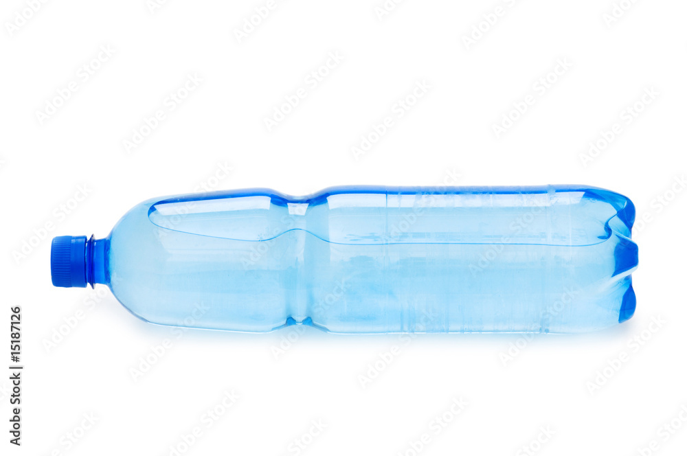 Bottles of water isolated on the white Bottles of water isolated on the white