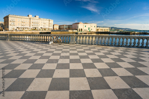 Obraz na płótnie Livorno, view from Mascagni Terrace. w salonie