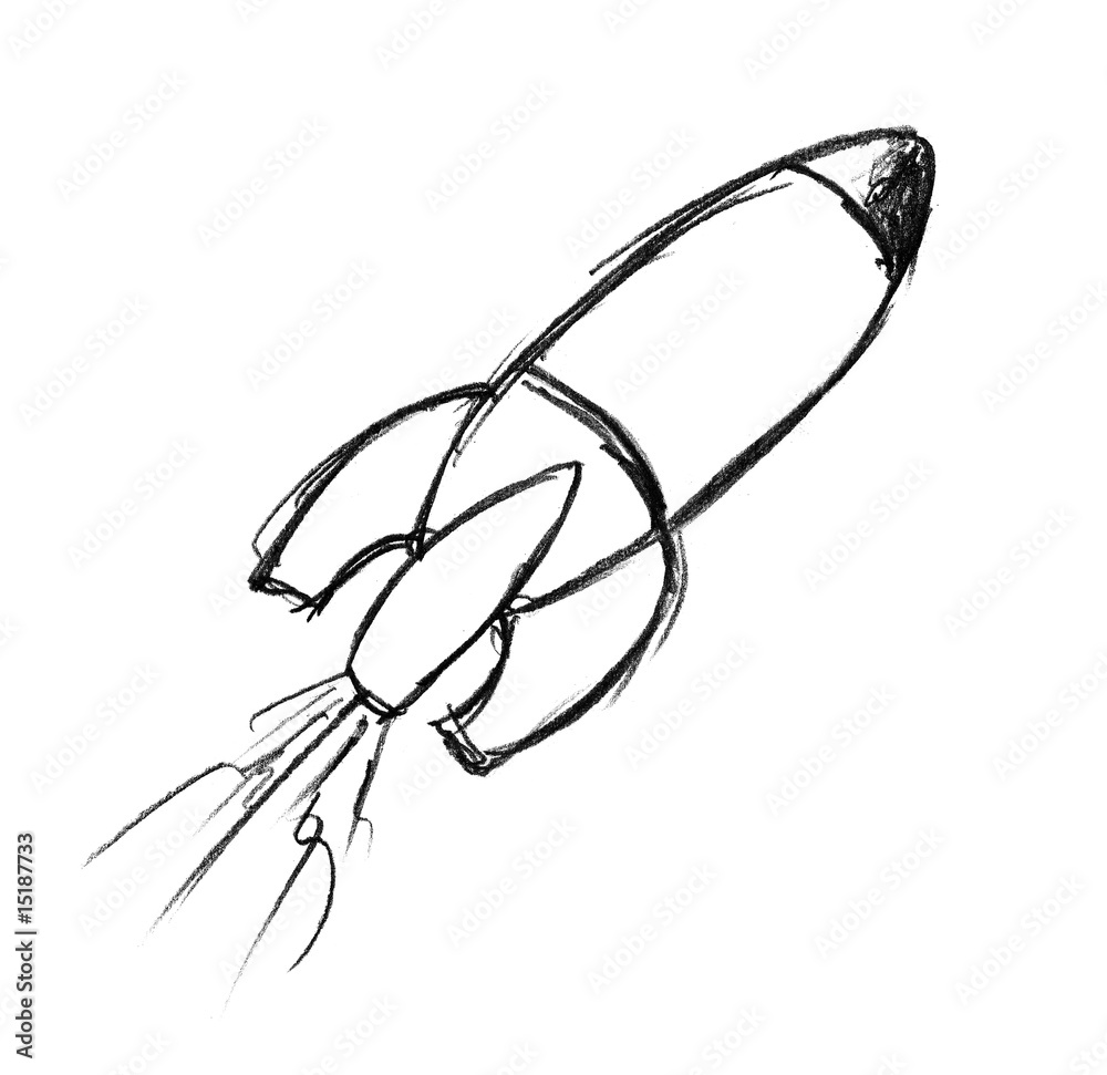 Fototapeta premium illustration fusée