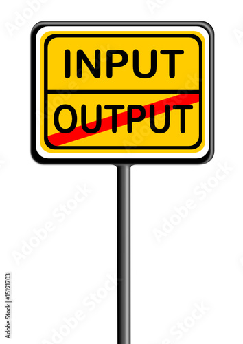 Schild mit Informationen