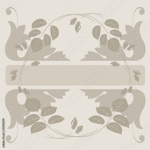 Dekoratives florales Ornament