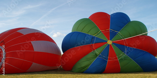 montgolfieres en couleur photo