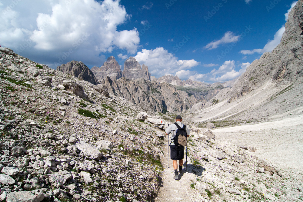 Wanderer in Südtirol
