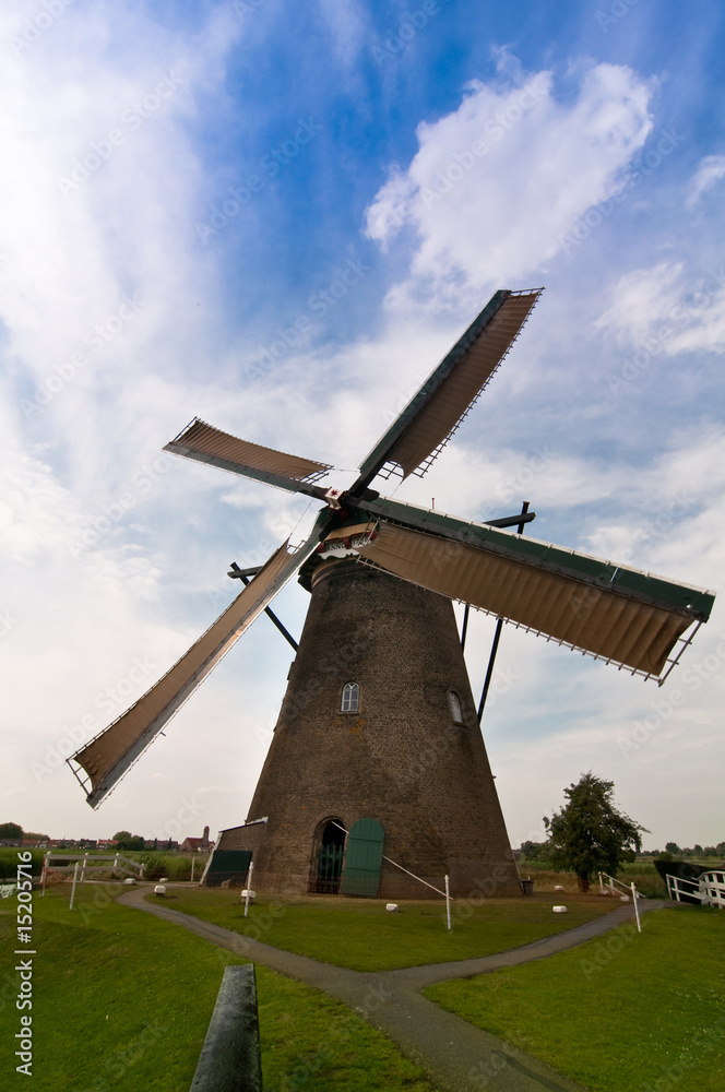 Dutch mindmills in Kinderdijk