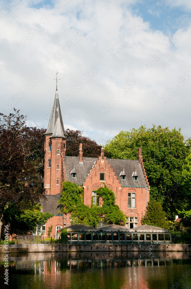 Fototapeta premium castle in Bruges Belgium