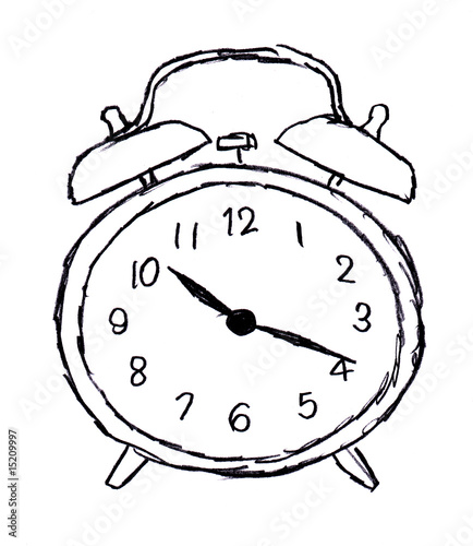 illustation réveil matin