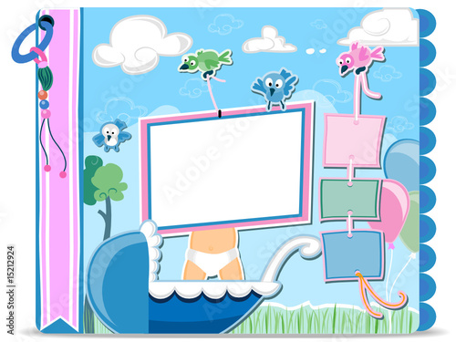 Baby Scrapbook Layout