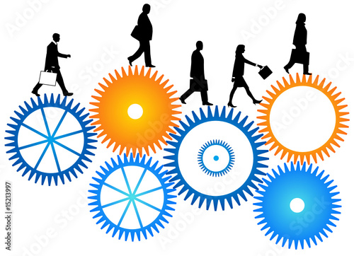 Illustration of business people