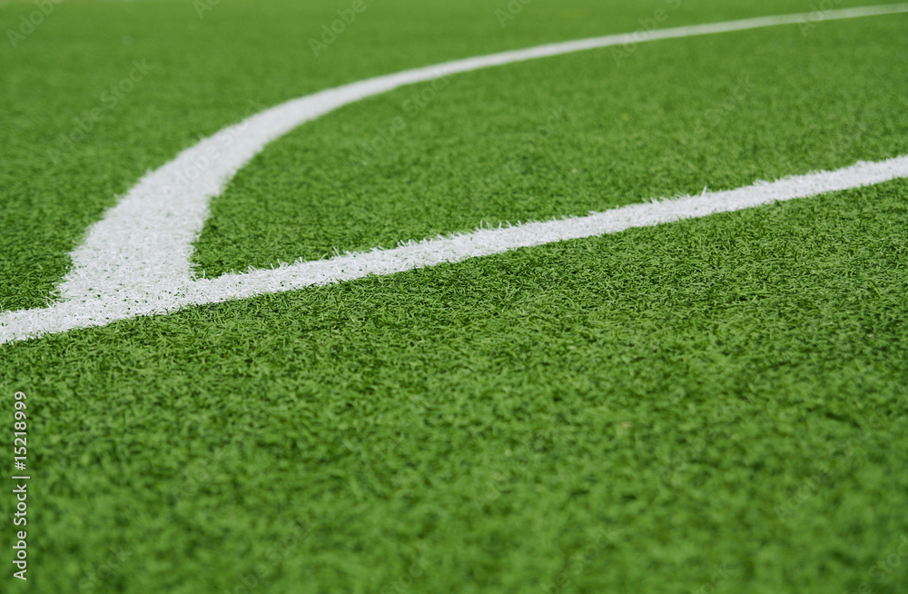 Fototapeta premium Fußballplatz Rasen-Ellipse