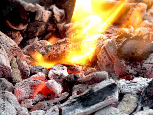Carvão - Brasas - Fogueira - Barbecue
