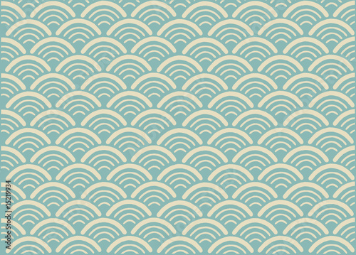 Traditional japanese ornamental pattern- seigaiha. Vector format