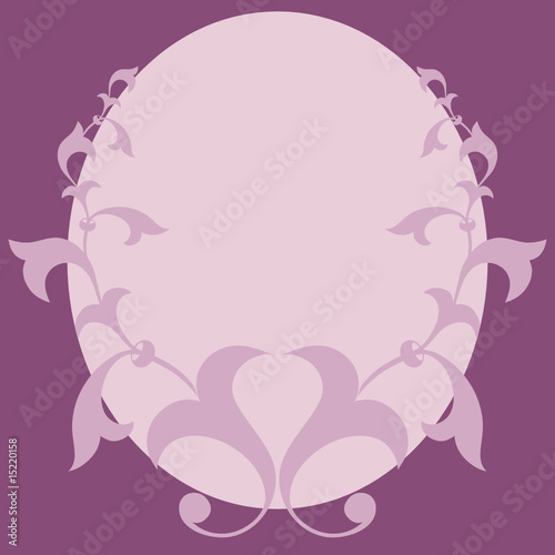 Dekoratives floales Rahmenornament