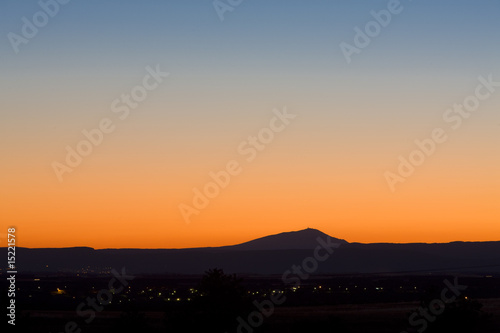 dusk  Alpes-de-Haute-Provence Departement  France