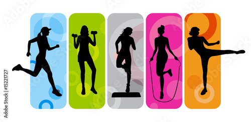 Fitness silhouettes