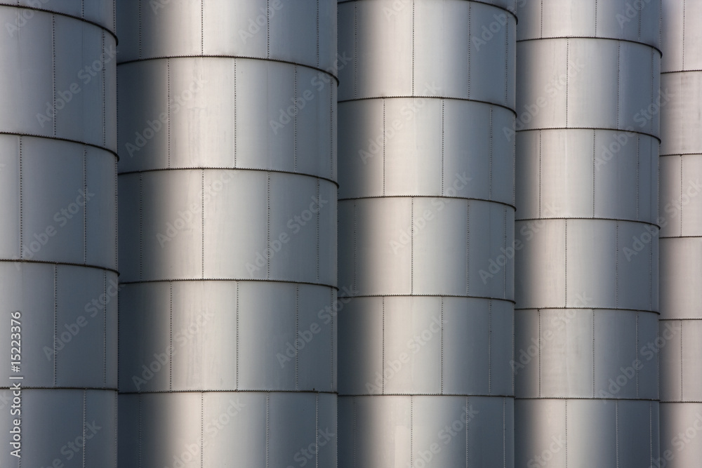 grain bins - industrial background grain bins - industrial background
