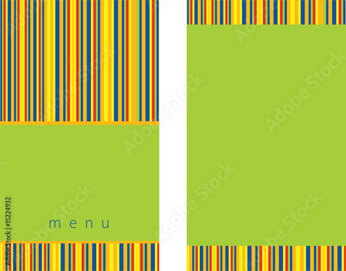 Menu template
