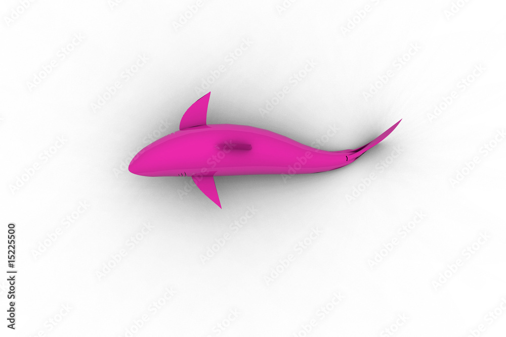 Obraz premium Purple Ceramic Great White Shark