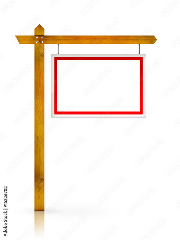 Fototapeta premium Artwork For Real Estate - Sign