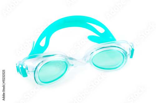 Swimming goggles isolated on white background