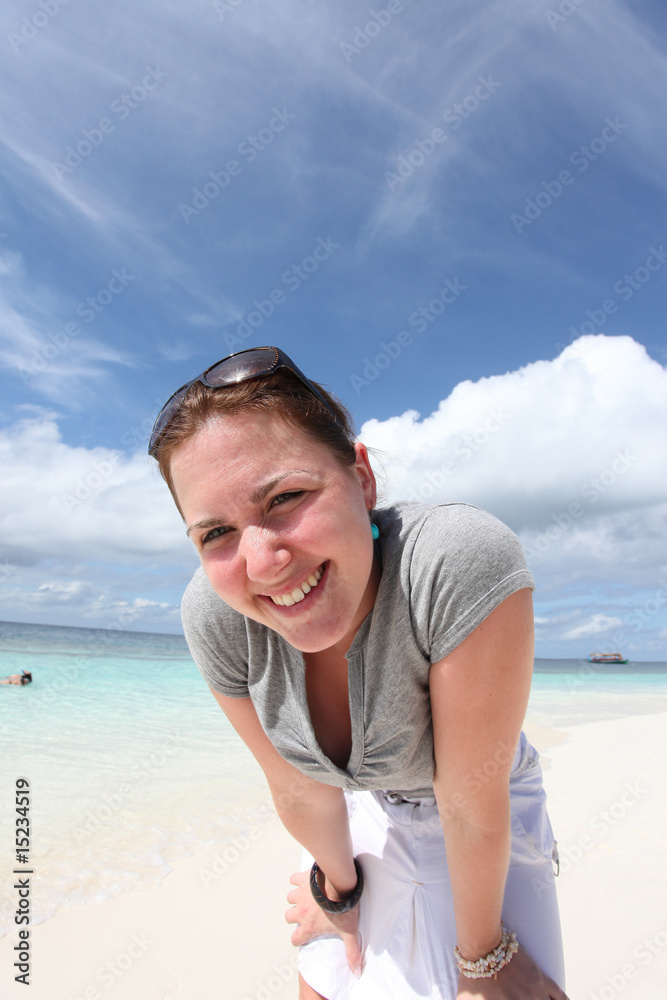 Woman at the beach - Frau am Strand Woman at the beach - Frau am Strand