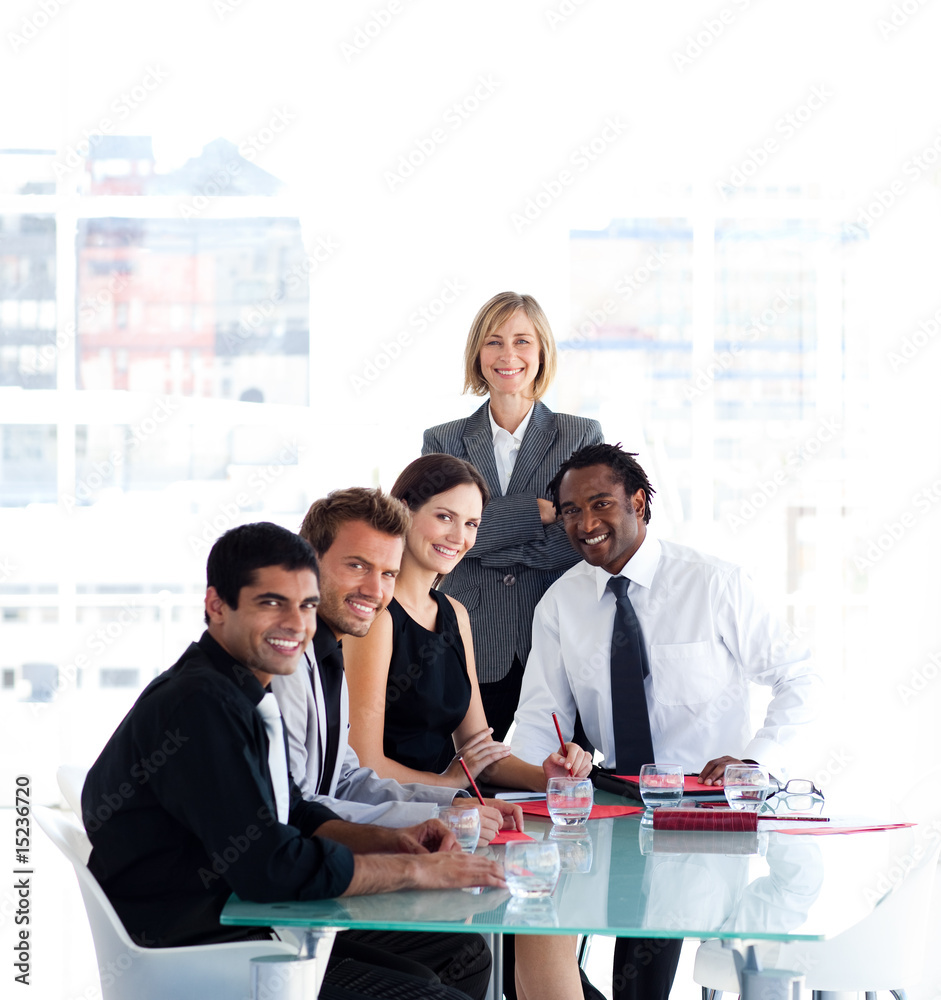 Business team working together in a meeting Business team working together in a meeting