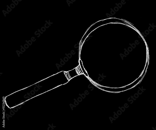 illustration loupe négatif