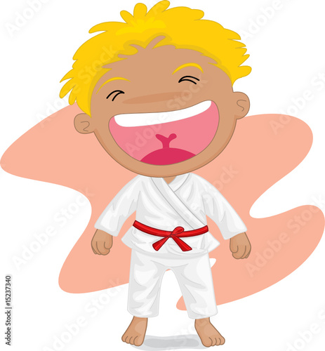 boy playing koong-foo-karate