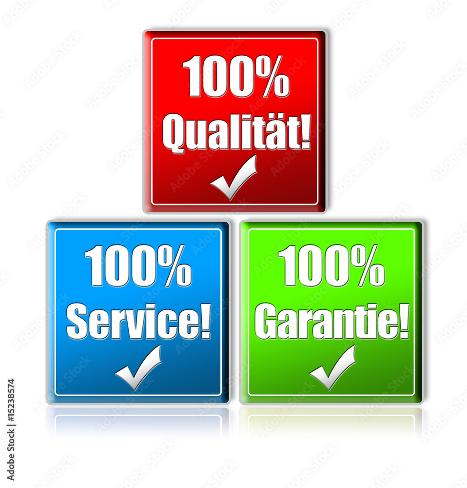 100% Qualität! 100% Service! 100% Garantie 100% Qualität! 100% Service! 100% Garantie